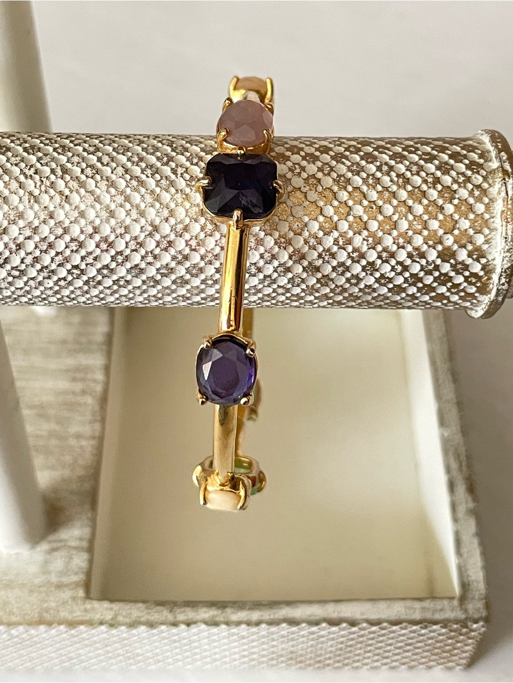 Kate Spade ♠️ Multi Gem Gold Bangle - Picture 5 of 7